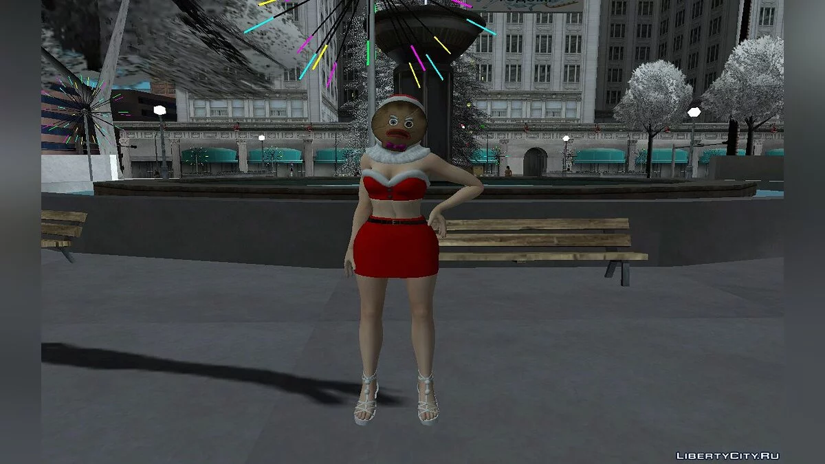 莎拉·布莱恩的圣诞装扮 / GTA San Andreas