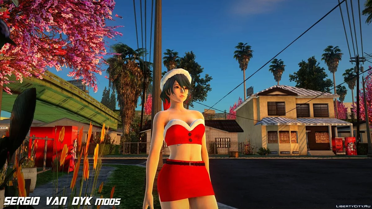 Tamaki en tenue de Noël / GTA San Andreas