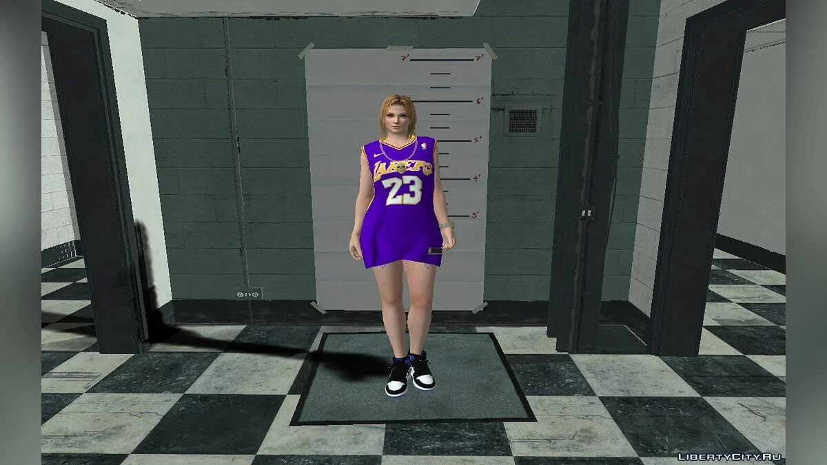 Tina Armstrong im Lakers Ourstorys Jersey v2 Outfit / GTA San Andreas