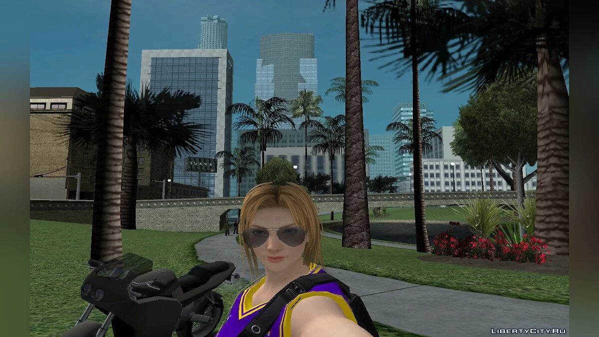 Tina Armstrong im Lakers Ourstorys Jersey v2 Outfit / GTA San Andreas