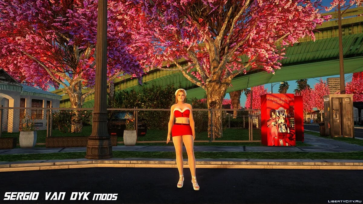 Тина Армстронг в рождественской одежде / GTA San Andreas