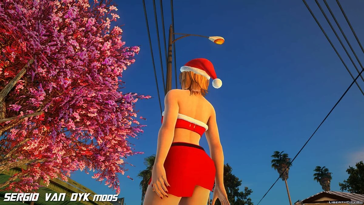 Тина Армстронг в рождественской одежде / GTA San Andreas