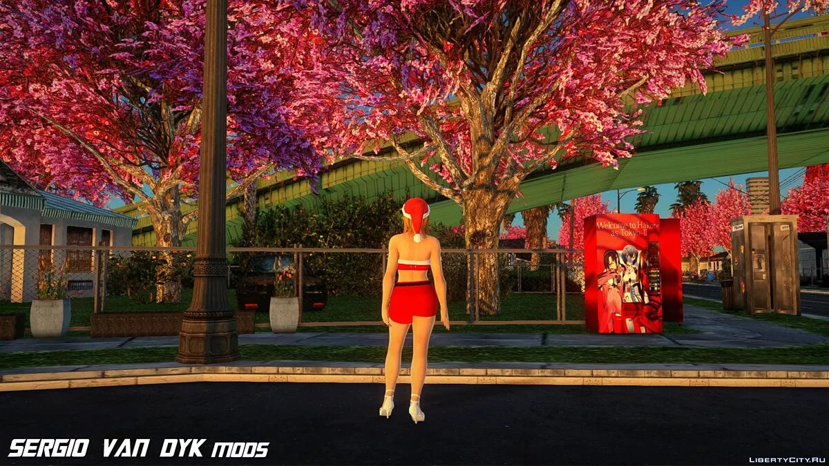 Тина Армстронг в рождественской одежде / GTA San Andreas