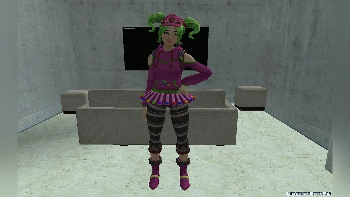 Zoey Candy Girl from Fortnite / GTA San Andreas