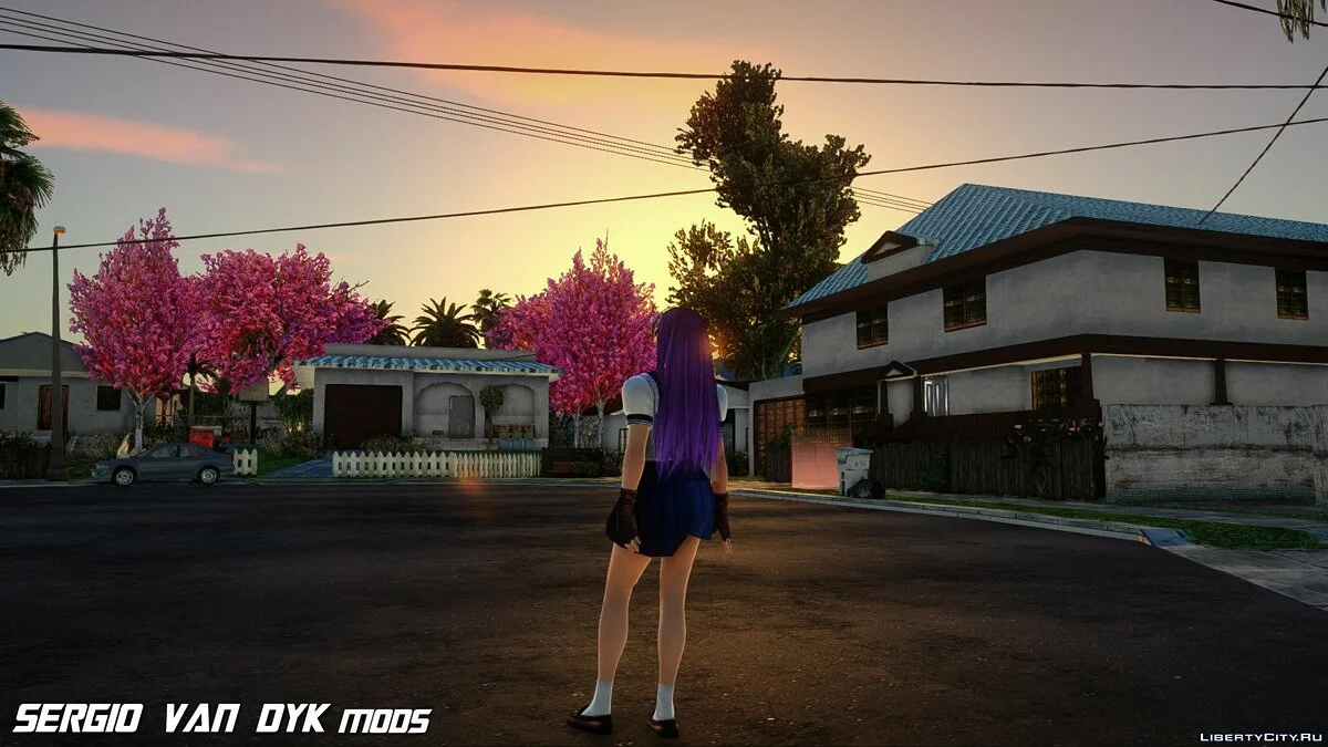 Athena Asamiya im Schuluniform aus KOF / GTA San Andreas