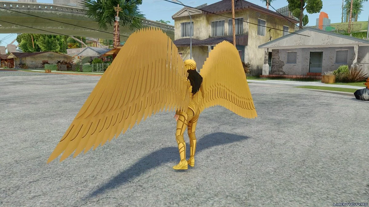 Чудо-женщина в броне Золотого Орла с крыльями / GTA San Andreas