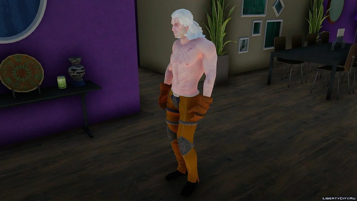 Geralt from The Witcher / GTA San Andreas