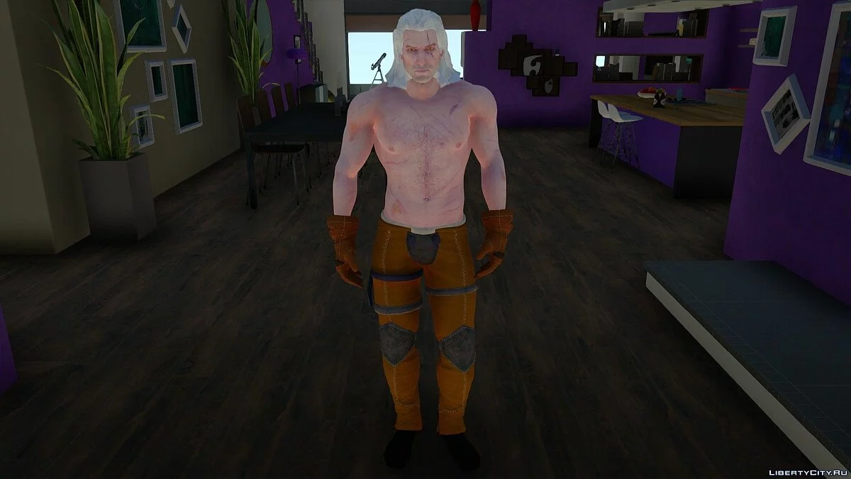 Geralt from The Witcher / GTA San Andreas