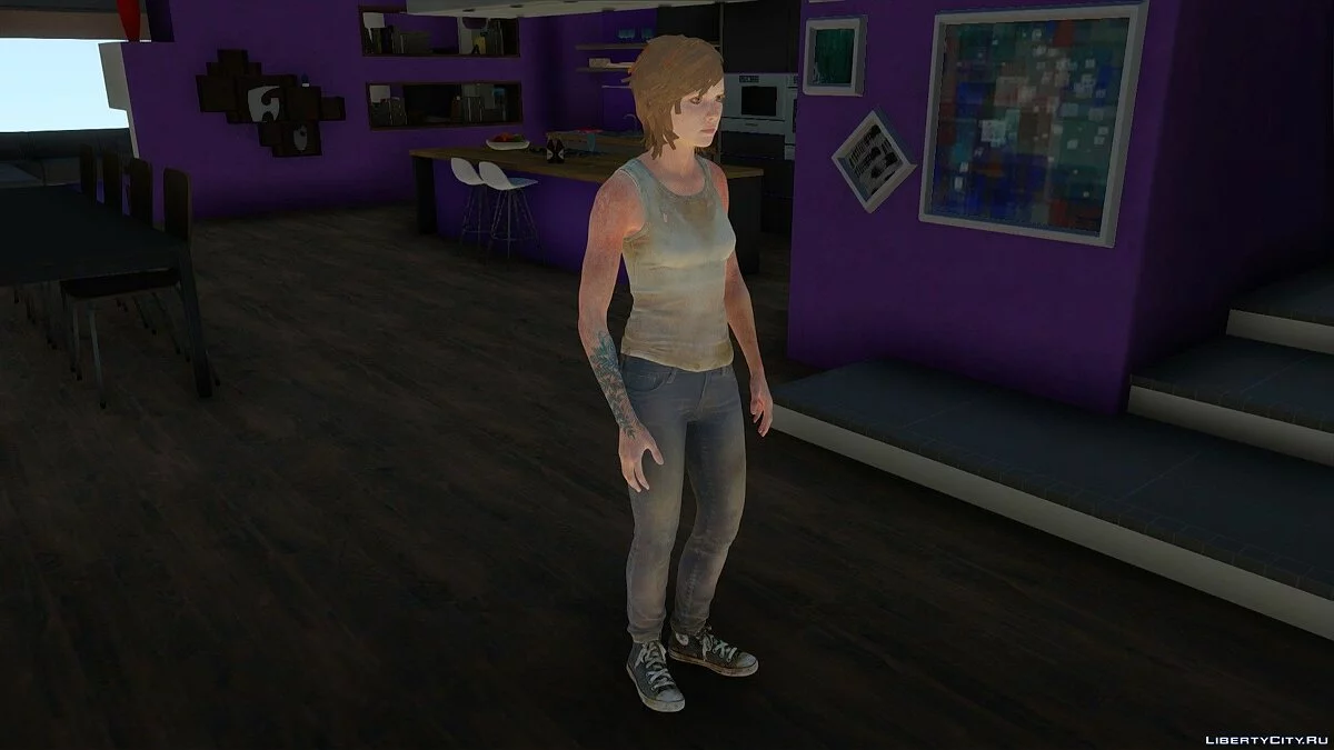 Ellie Williams from The Last of Us 2 / GTA San Andreas