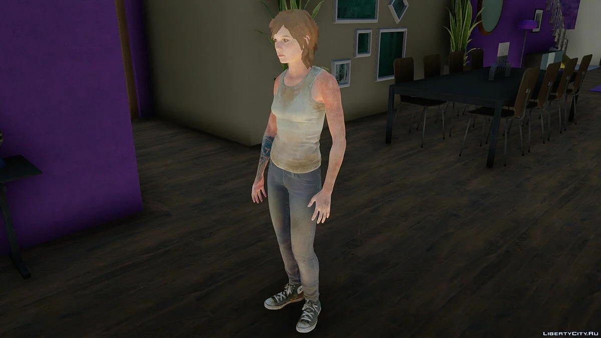 Ellie Williams from The Last of Us 2 / GTA San Andreas