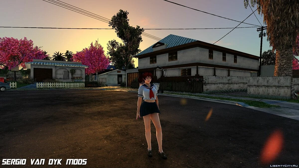Kanna dalam seragam sekolah / GTA San Andreas