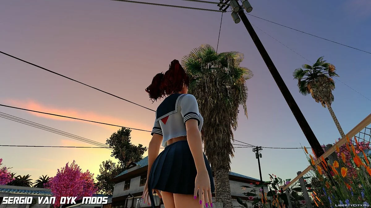 Kanna dalam seragam sekolah / GTA San Andreas