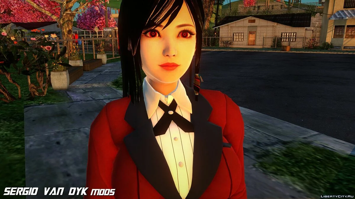 Kokoro en la ropa de Yumeko Jabami de Kakegurui / GTA San Andreas