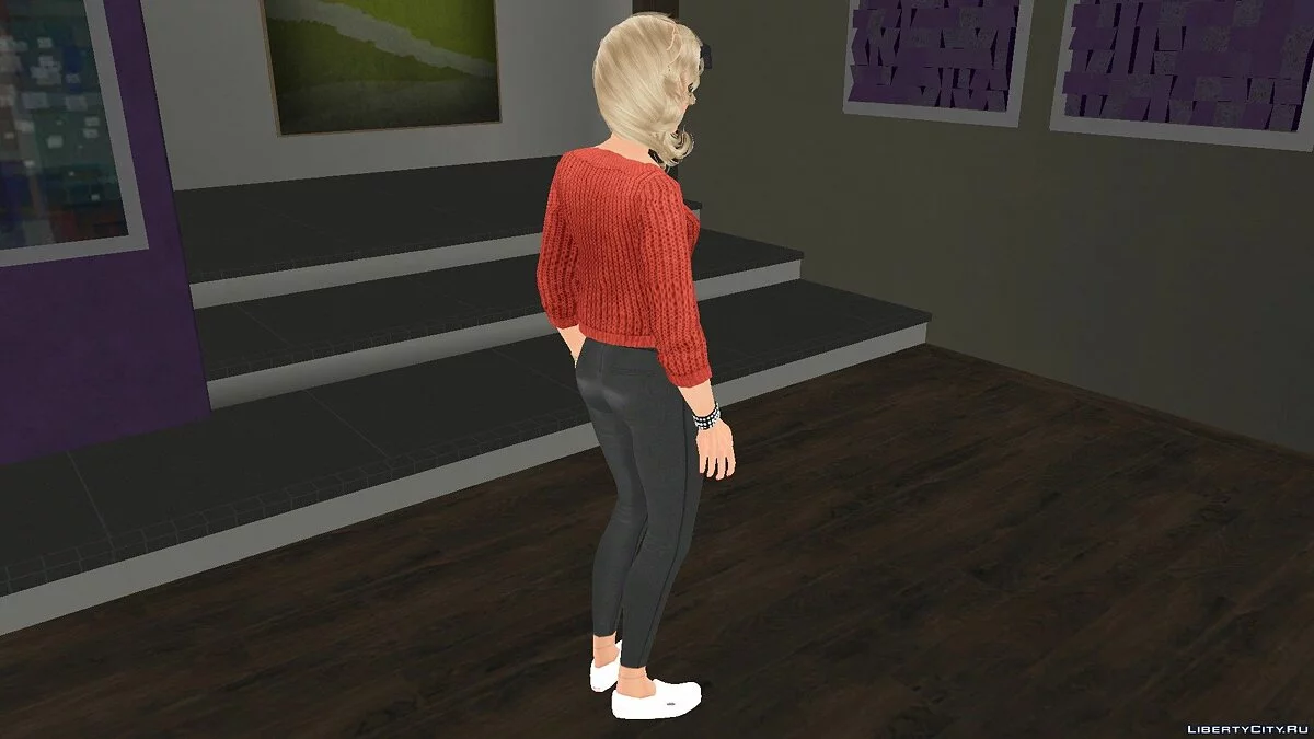 Lana in Alltagskleidung aus Sims 4 / GTA San Andreas