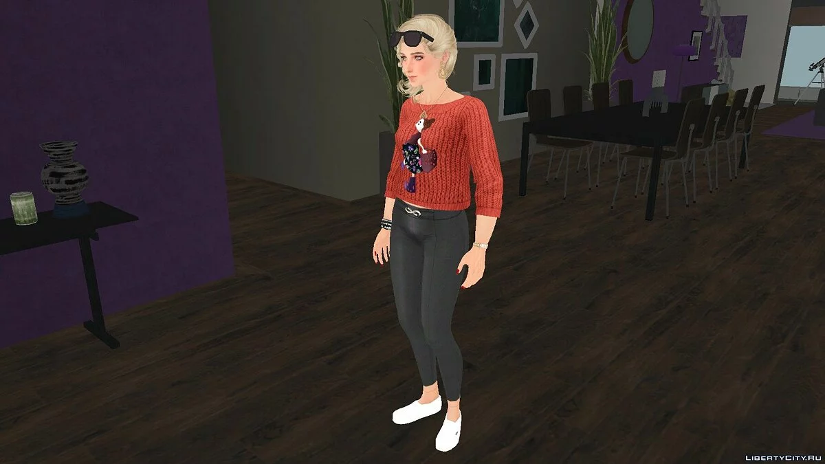 Lana in Alltagskleidung aus Sims 4 / GTA San Andreas