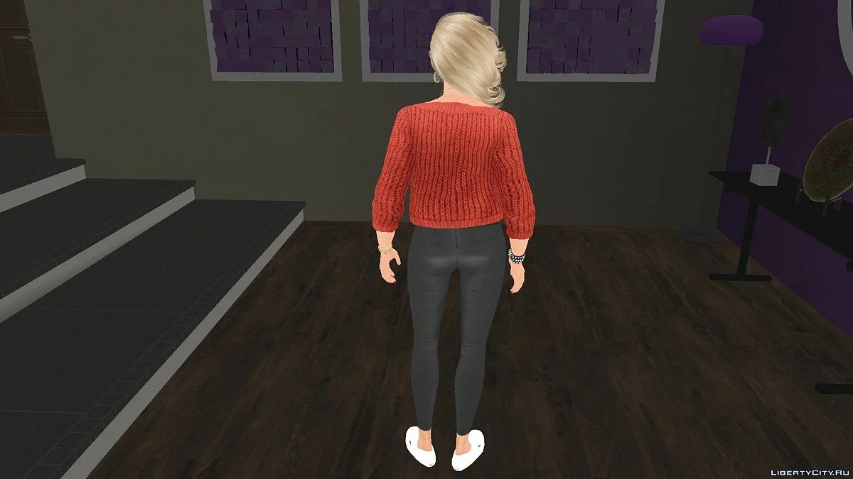 Lana in Alltagskleidung aus Sims 4 / GTA San Andreas