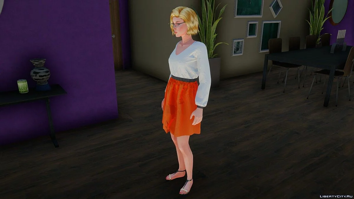 Samantha in Alltagskleidung v2 aus Sims 4 / GTA San Andreas