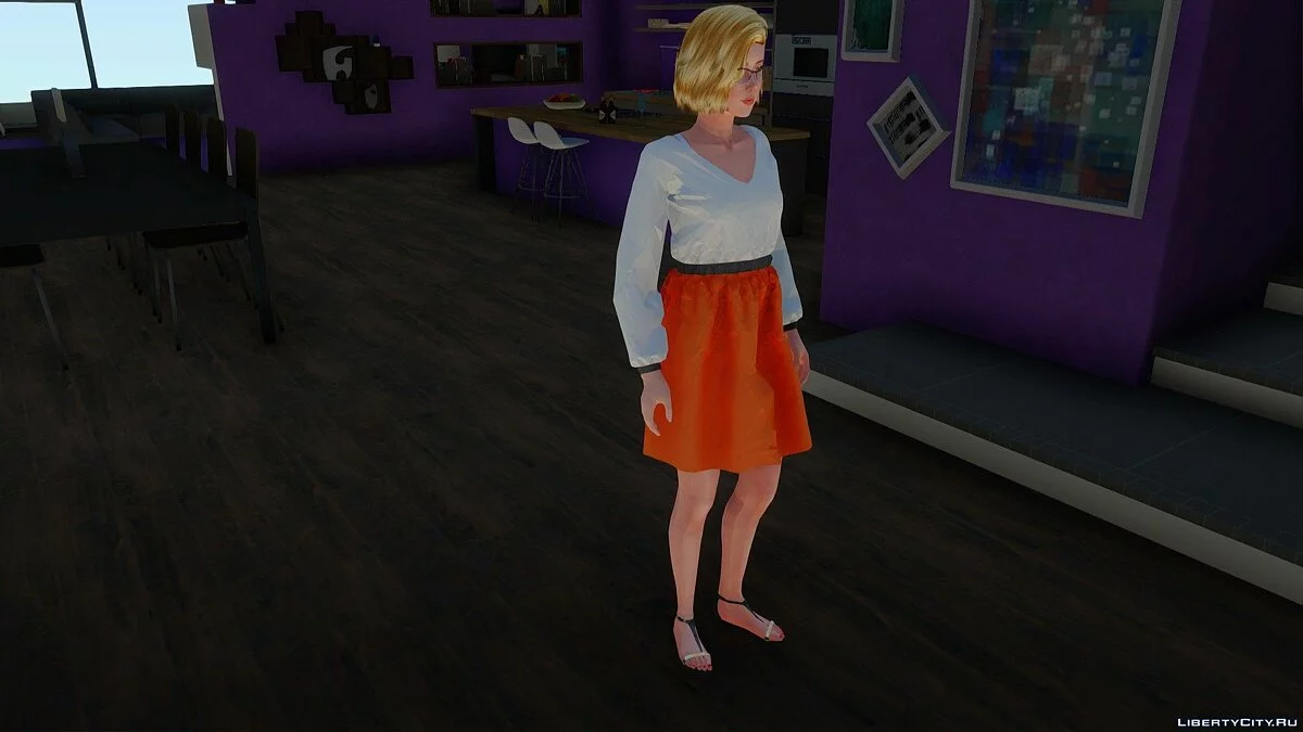 Samantha in Alltagskleidung v2 aus Sims 4 / GTA San Andreas