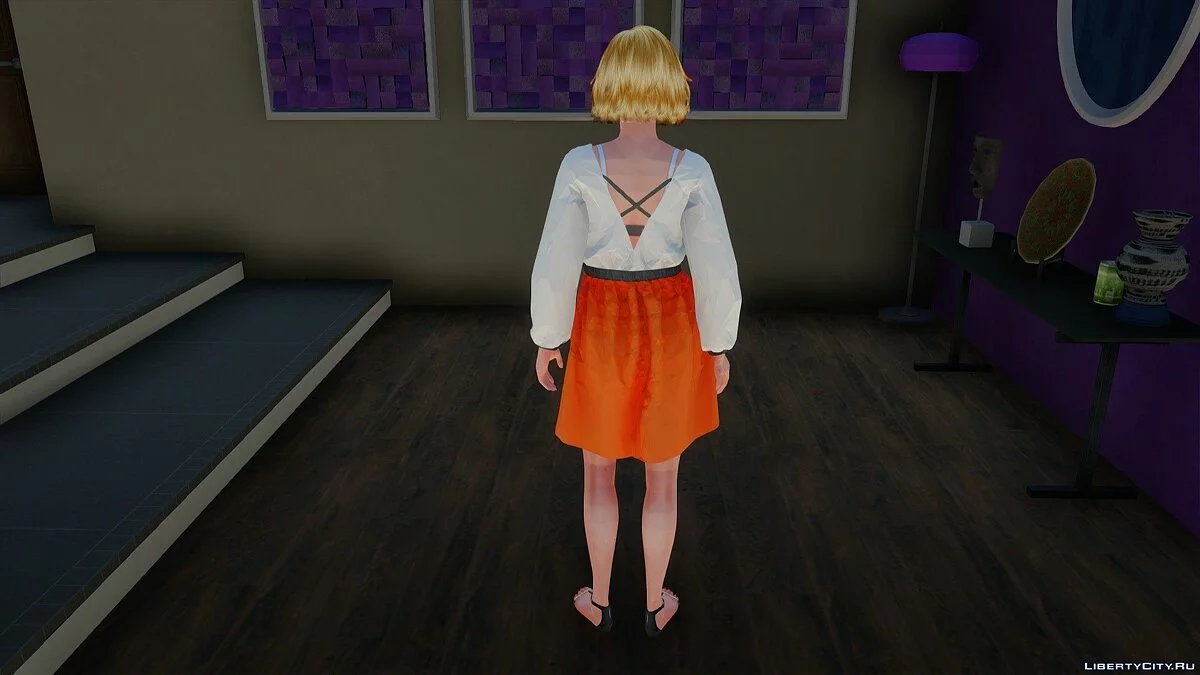 Samantha in Alltagskleidung v2 aus Sims 4 / GTA San Andreas