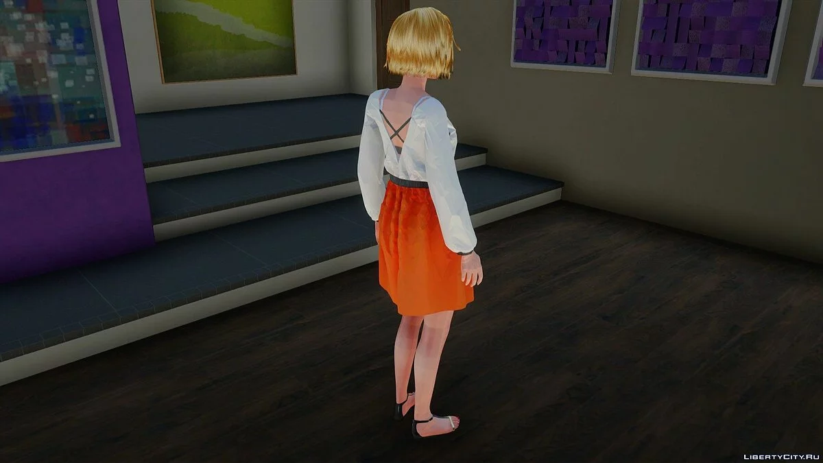 Samantha in Alltagskleidung v2 aus Sims 4 / GTA San Andreas