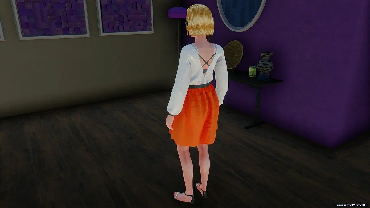 Samantha in Alltagskleidung v2 aus Sims 4 / GTA San Andreas