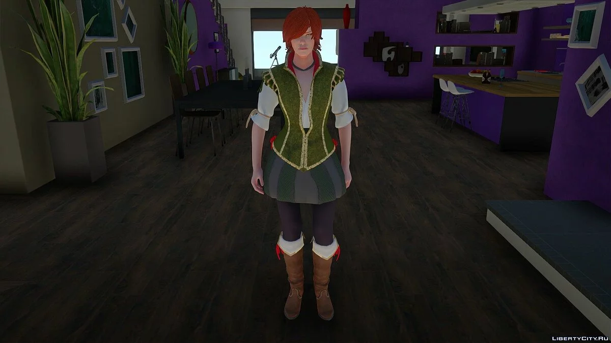 Shani from The Witcher / GTA San Andreas