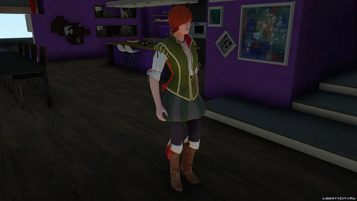 Shani from The Witcher / GTA San Andreas