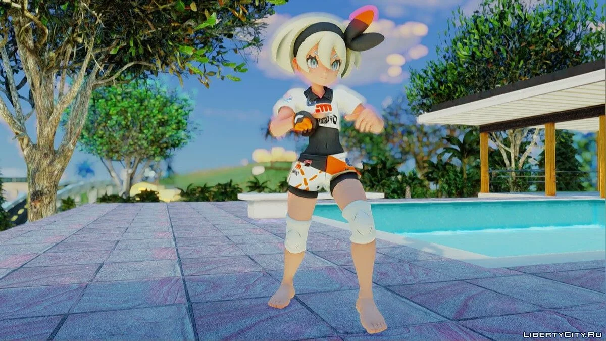Bea from Pokemon Sword And Shield / GTA San Andreas