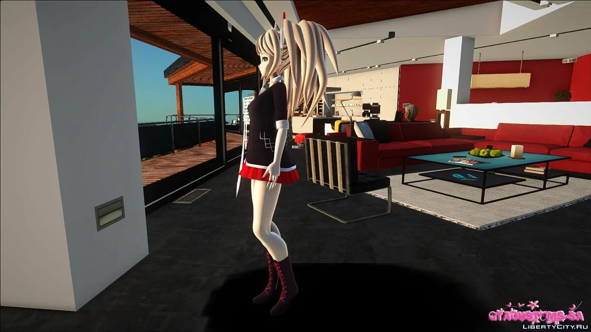 Junko Enoshima from Danganronpa / GTA San Andreas