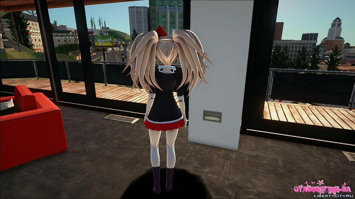 Junko Enoshima from Danganronpa / GTA San Andreas