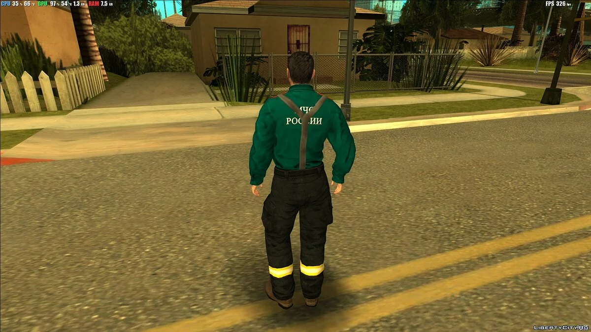 Comandante da Seção de Corpo de Bombeiros / GTA San Andreas