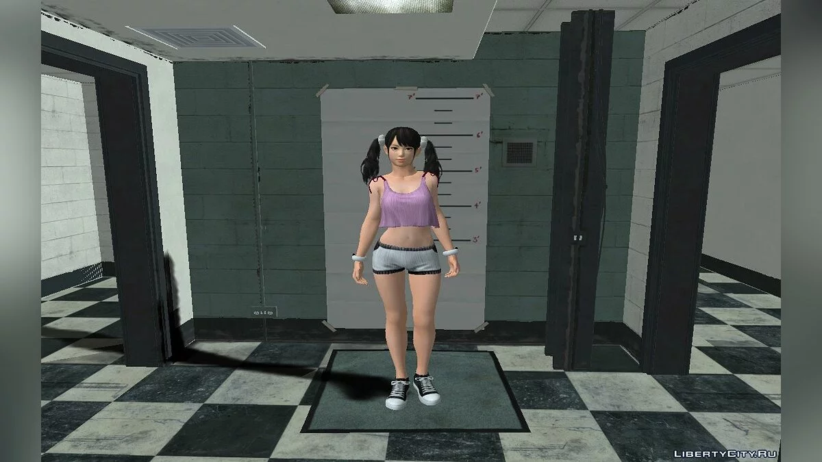 Ling Xiaoyu em traje de panda / GTA San Andreas