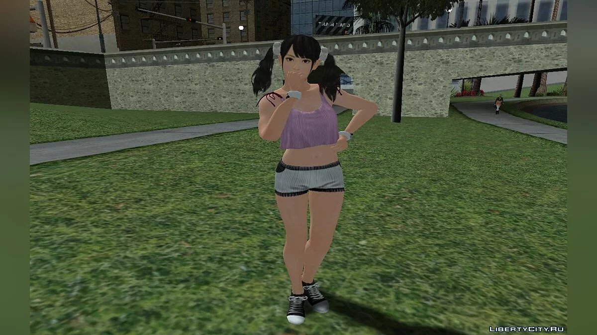 Ling Xiaoyu em traje de panda / GTA San Andreas