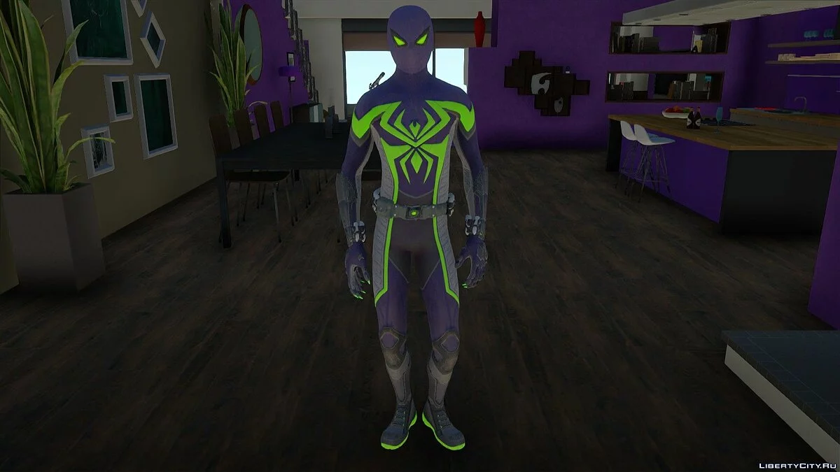 Miles Morales Purple Reign (Spider-Man) / GTA San Andreas