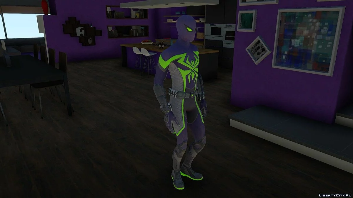 Miles Morales Purple Reign (Spider-Man) / GTA San Andreas