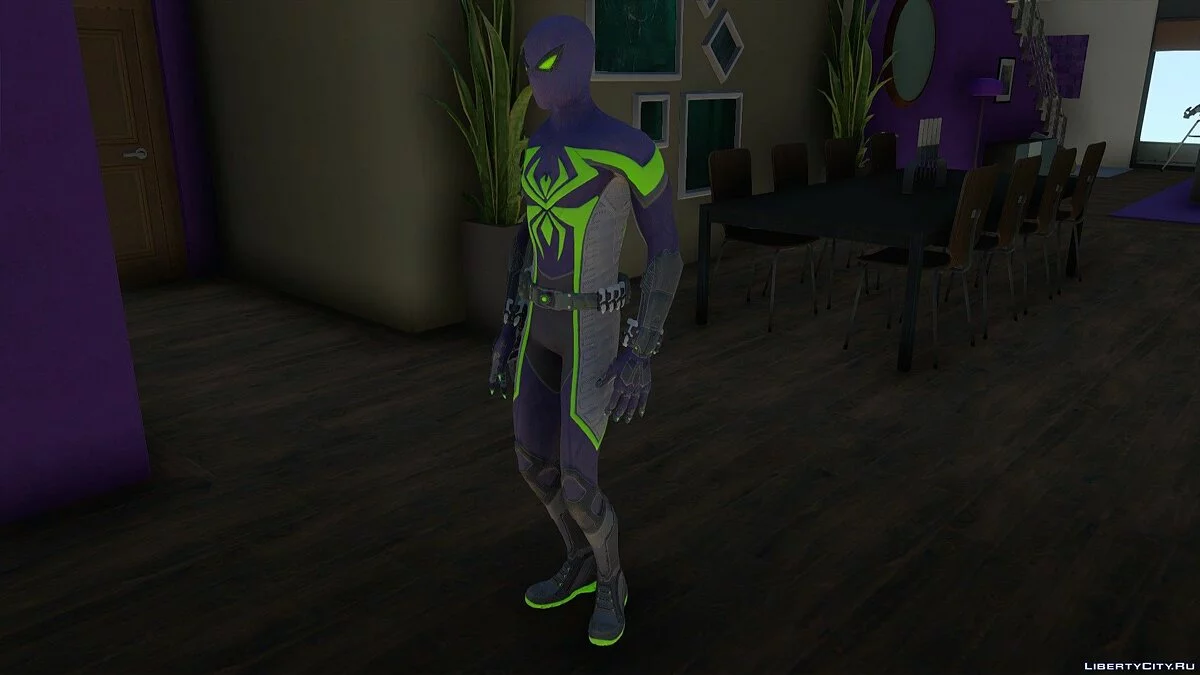 Miles Morales Purple Reign (Spider-Man) / GTA San Andreas