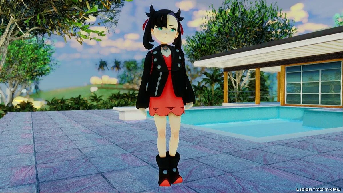 Marnie de Pokemon Sword And Shield / GTA San Andreas