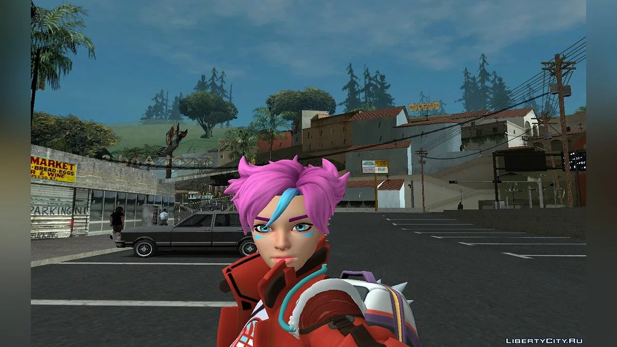 Mika from Fortnite / GTA San Andreas