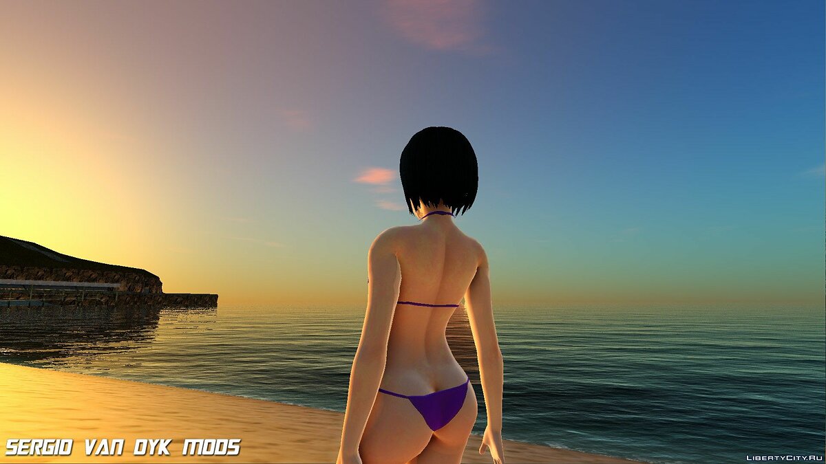 Download Mikasa Ackerman in a bikini for GTA San Andreas