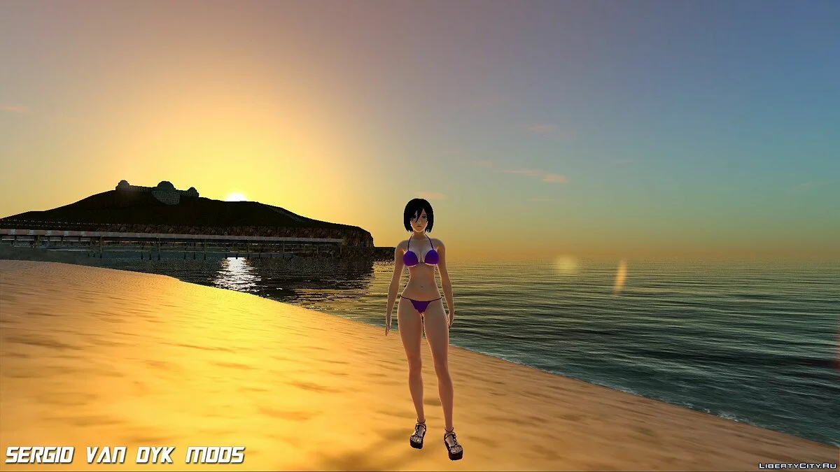 Mikasa Ackerman en bikini / GTA San Andreas