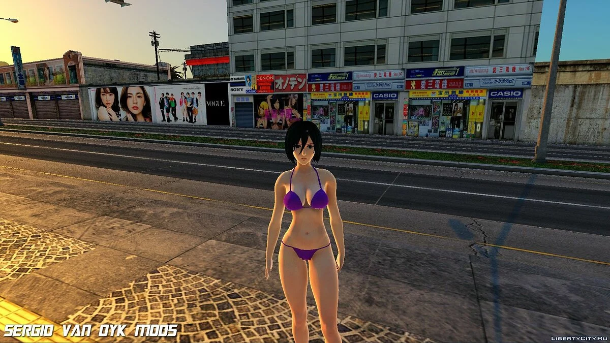 Mikasa Ackerman en bikini / GTA San Andreas