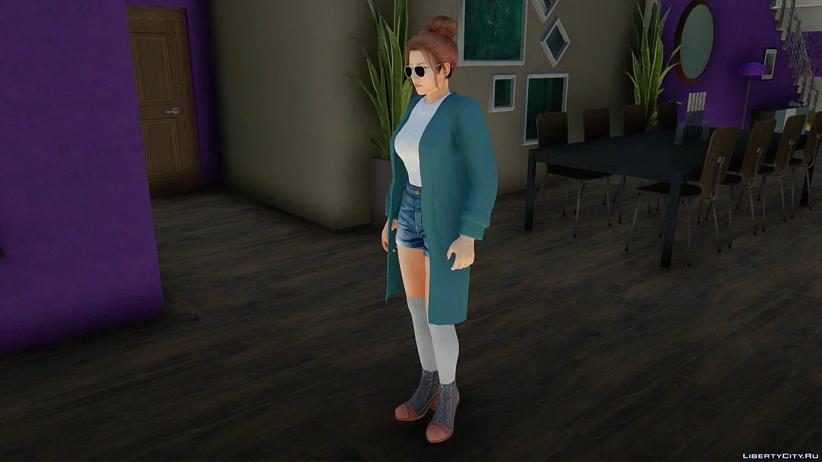 Mai Shiranui en tenue décontractée style coréen v4 / GTA San Andreas