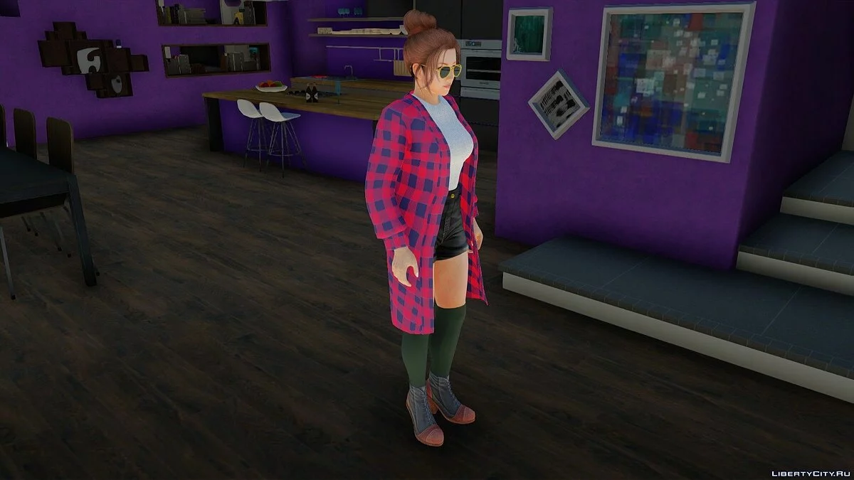 Mai Shiranui en tenue décontractée style coréen v4 / GTA San Andreas