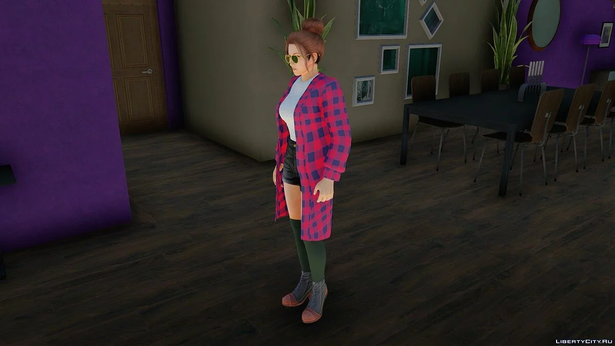 Mai Shiranui en tenue décontractée style coréen v4 / GTA San Andreas