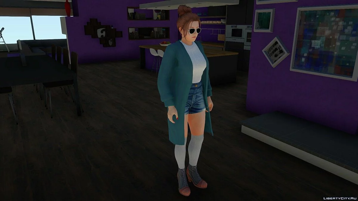 Mai Shiranui en tenue décontractée style coréen v4 / GTA San Andreas
