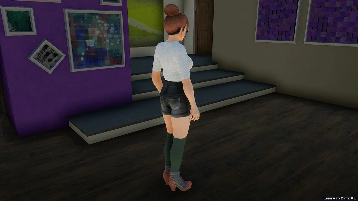 Mai Shiranui dalam pakaian sehari-hari gaya Korea v2 / GTA San Andreas