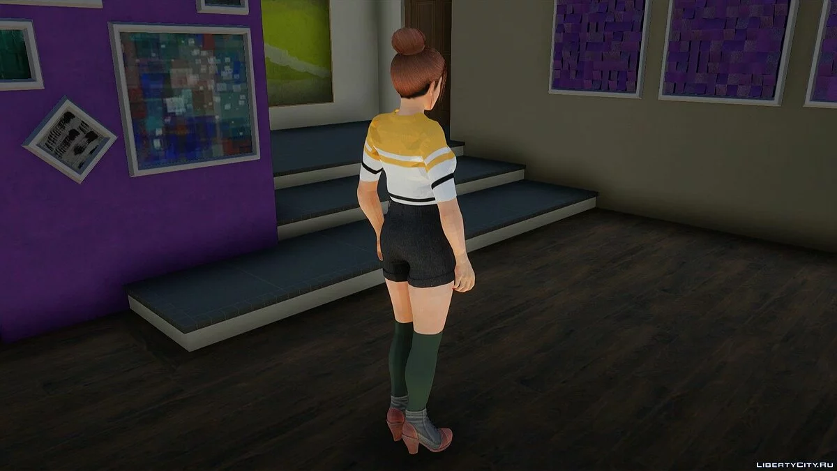 Mai Shiranui dalam pakaian sehari-hari gaya Korea v2 / GTA San Andreas