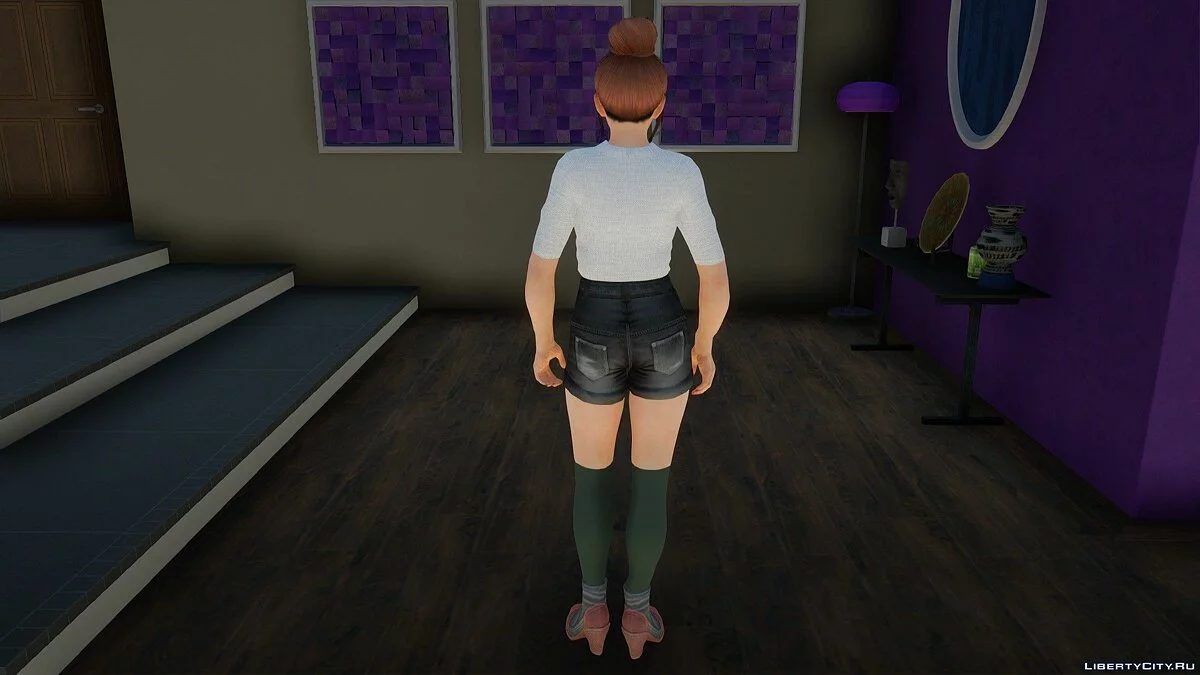Mai Shiranui dalam pakaian sehari-hari gaya Korea v2 / GTA San Andreas