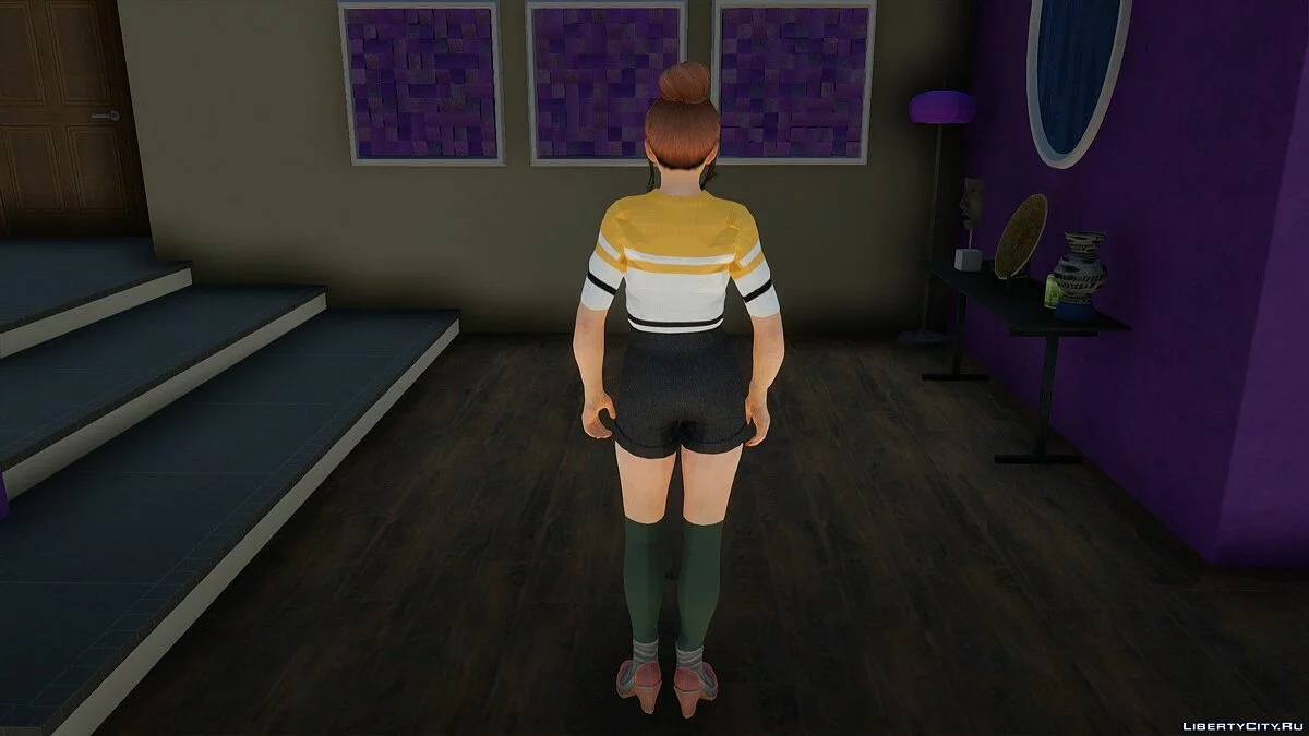 Mai Shiranui dalam pakaian sehari-hari gaya Korea v2 / GTA San Andreas