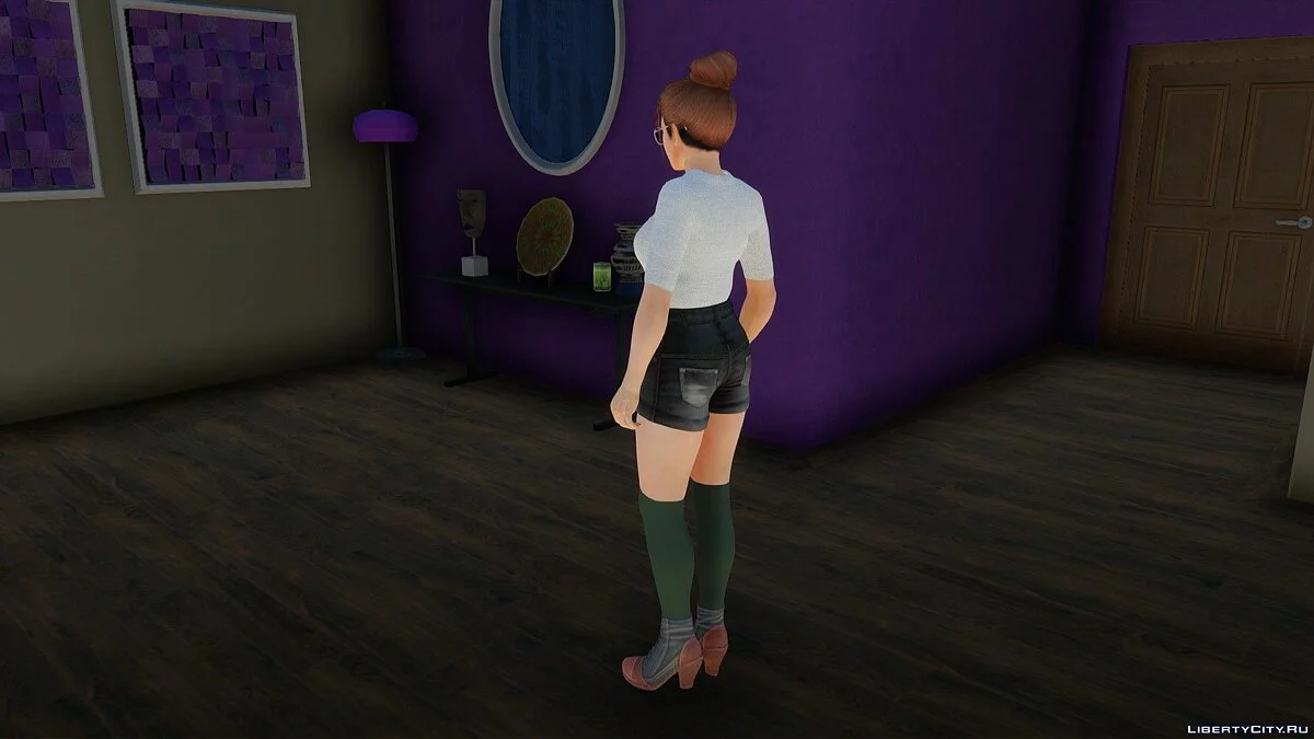 Mai Shiranui dalam pakaian sehari-hari gaya Korea v2 / GTA San Andreas